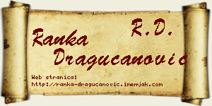 Ranka Dragucanović vizit kartica